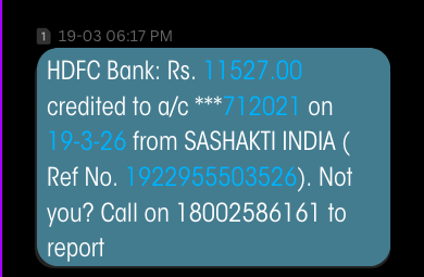Payment ₹11,800